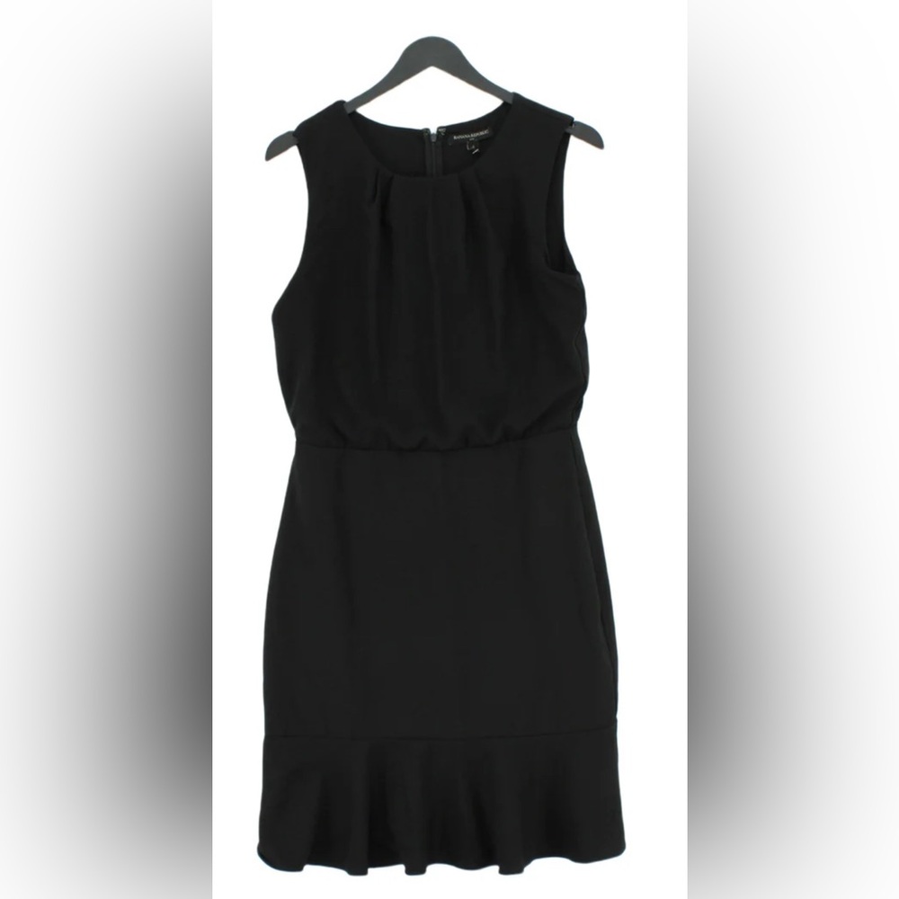 Banana Republic Black Midi Dress, tulip flare. Size 4
